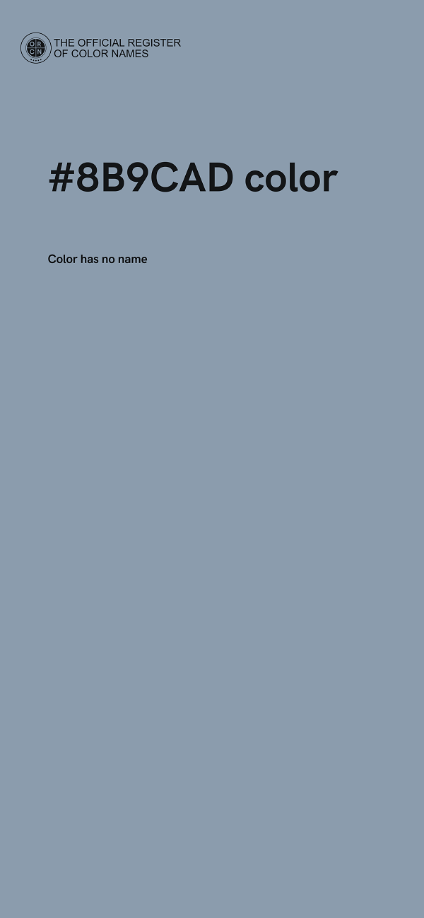 #8B9CAD color image
