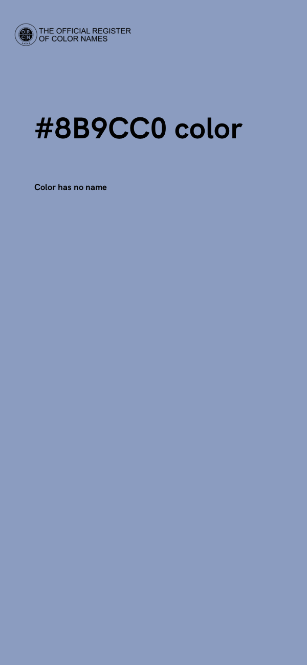 #8B9CC0 color image