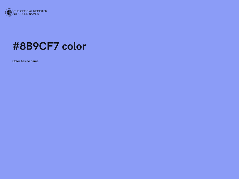 #8B9CF7 color image