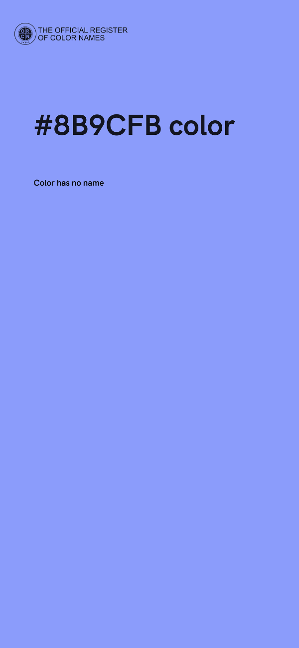 #8B9CFB color image