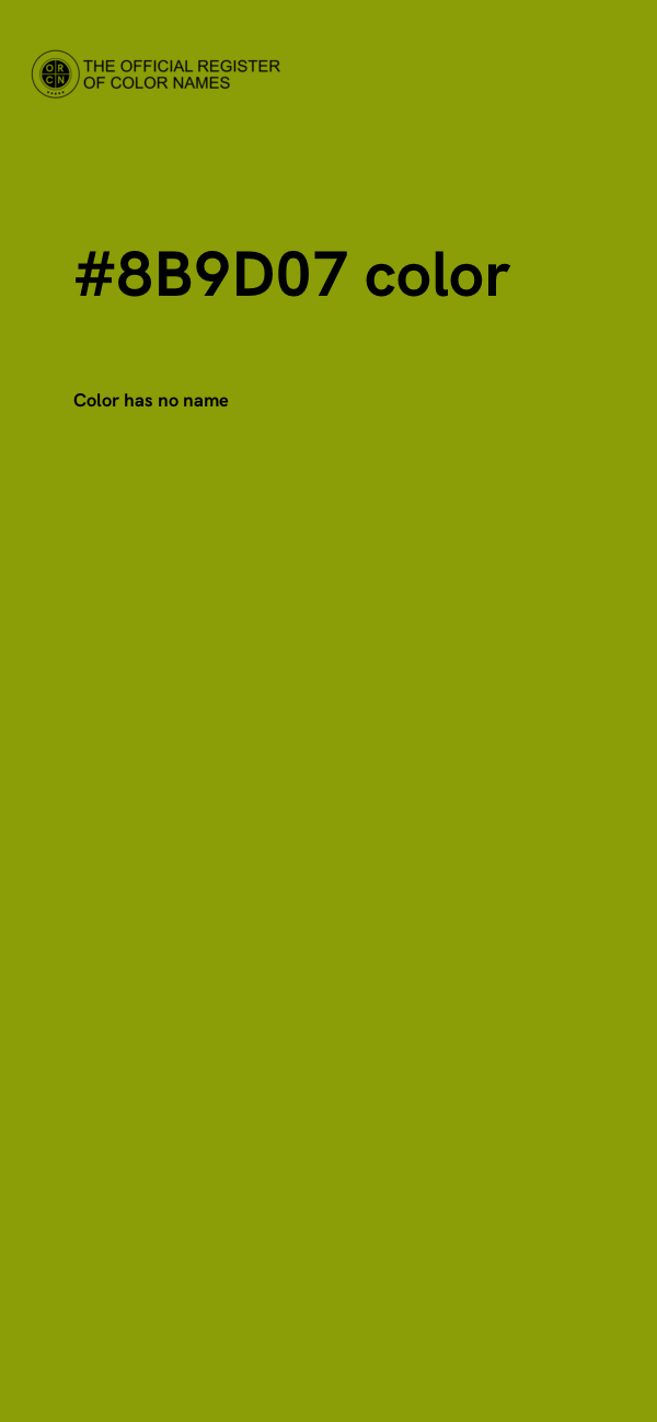 #8B9D07 color image