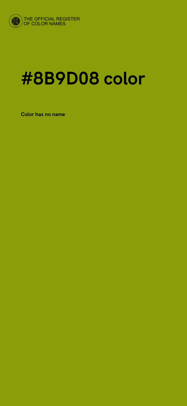 #8B9D08 color image