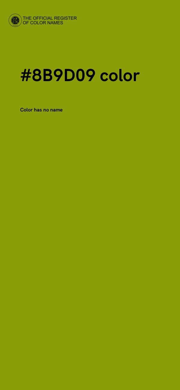 #8B9D09 color image