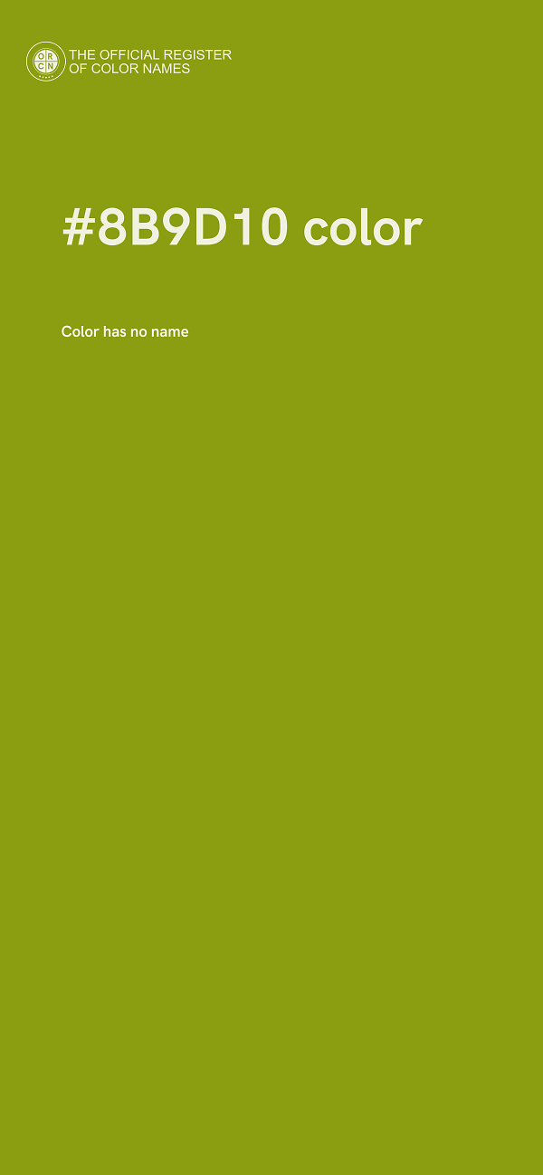 #8B9D10 color image