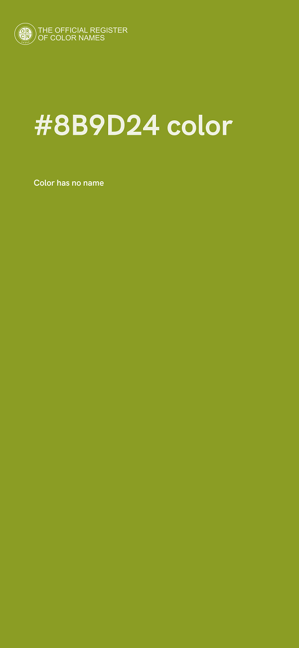 #8B9D24 color image