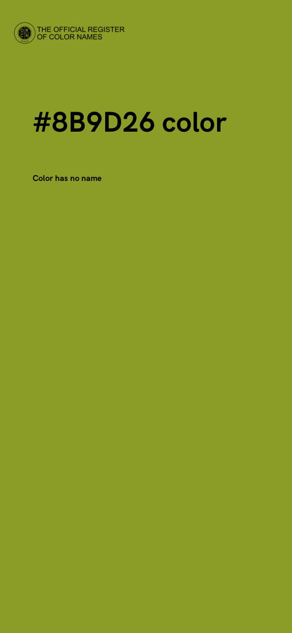 #8B9D26 color image
