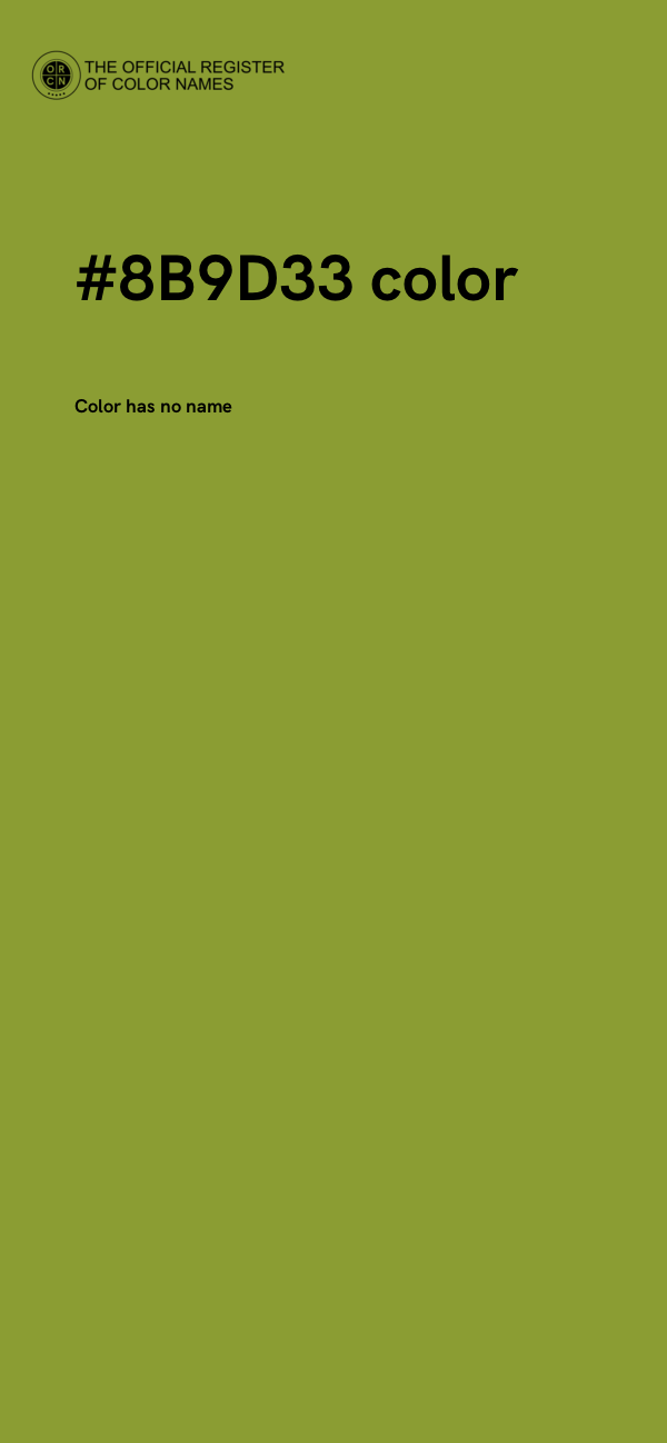 #8B9D33 color image