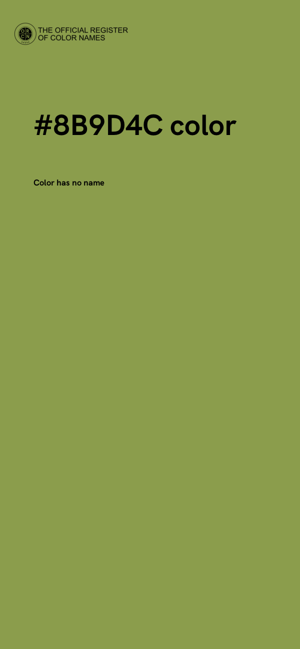 #8B9D4C color image