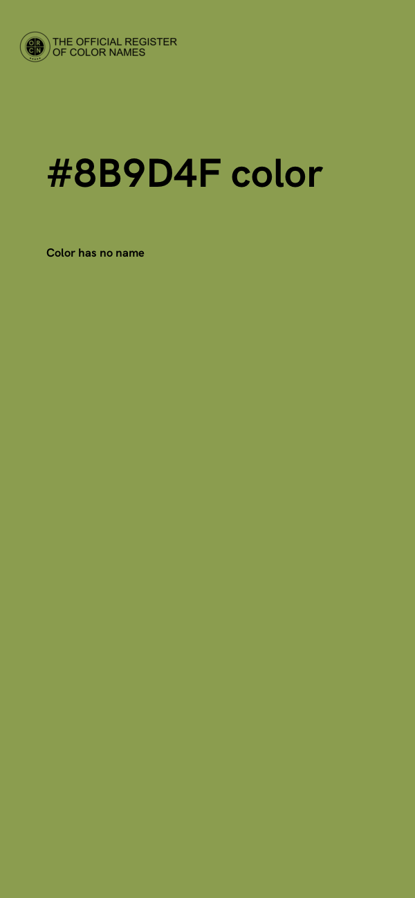 #8B9D4F color image