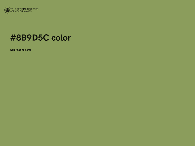 #8B9D5C color image