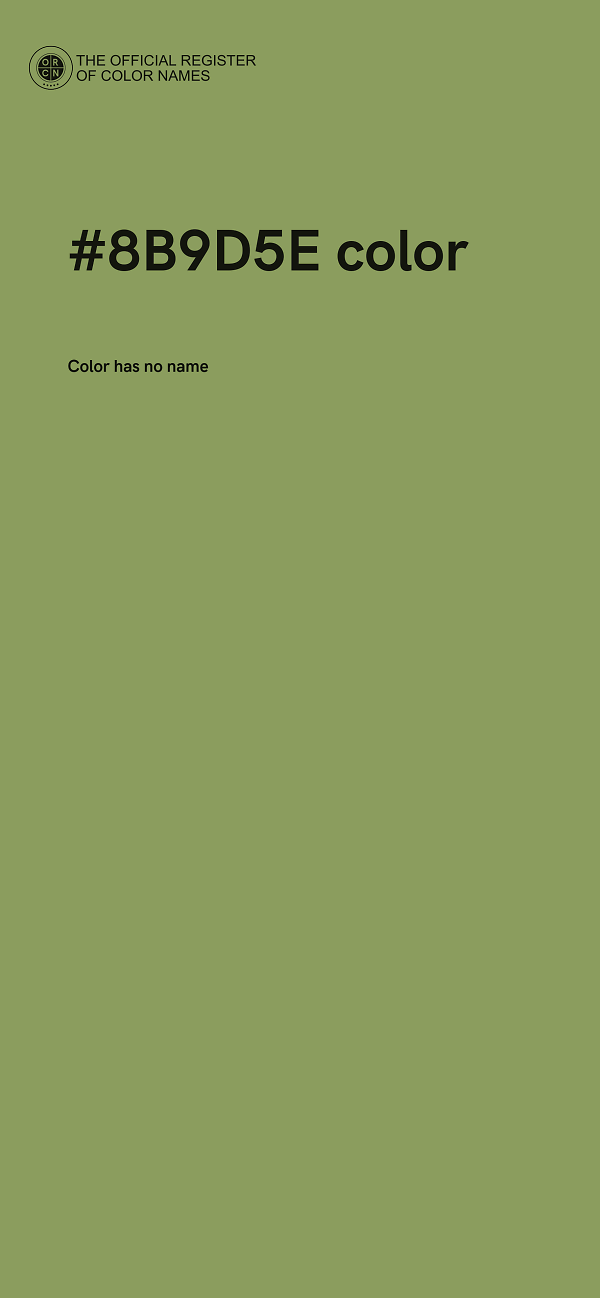 #8B9D5E color image