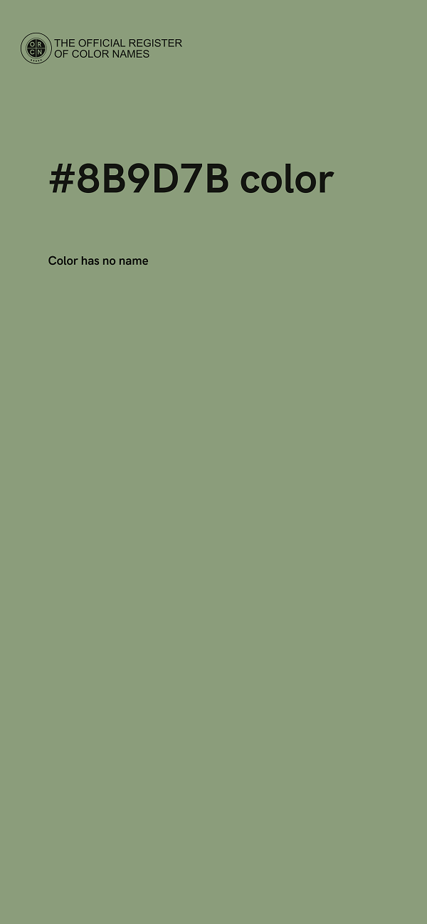 #8B9D7B color image