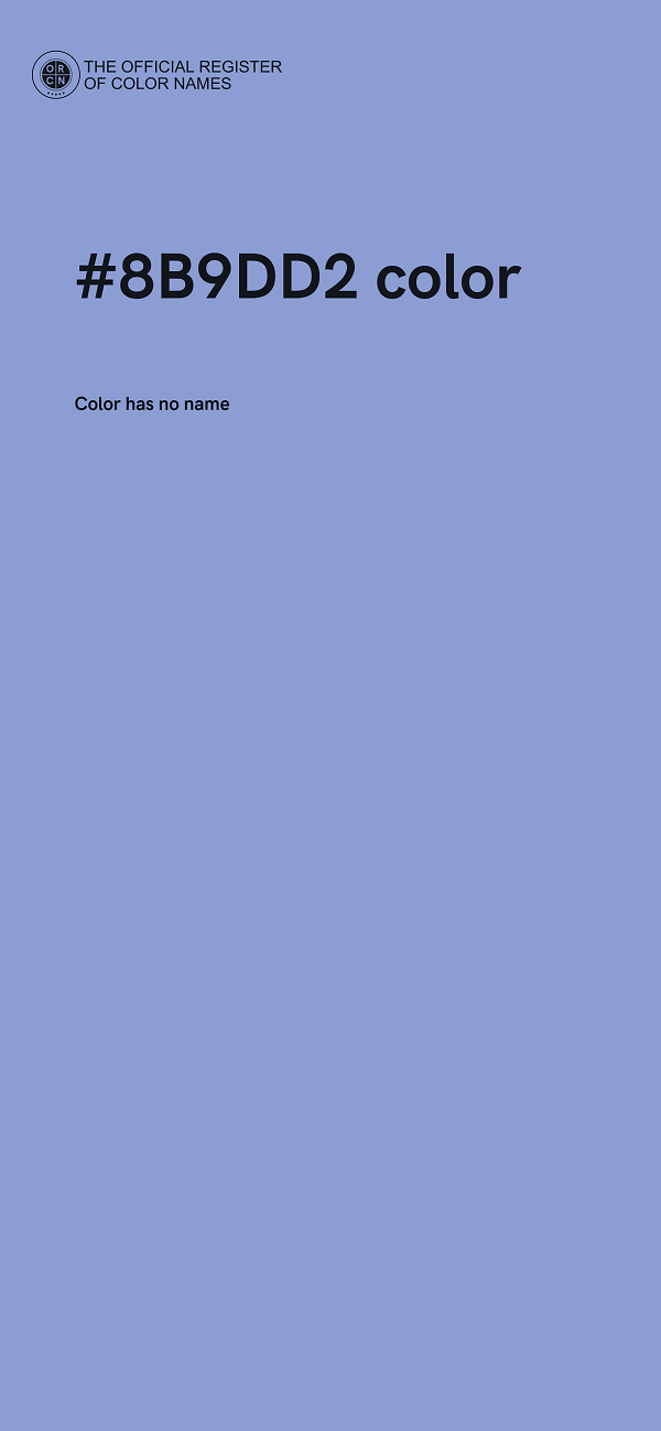 #8B9DD2 color image