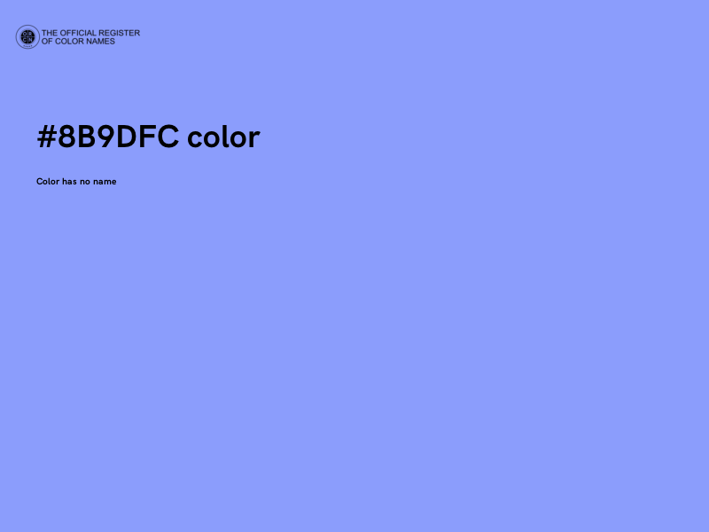 #8B9DFC color image