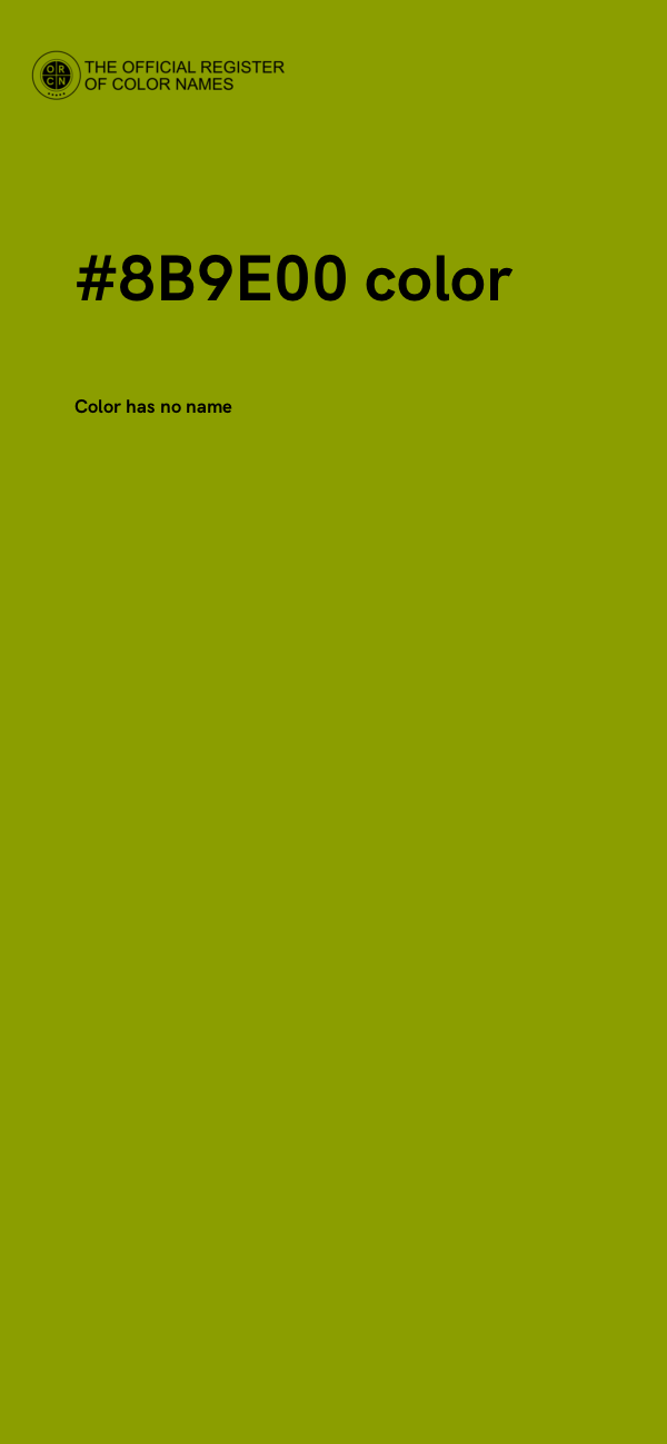 #8B9E00 color image