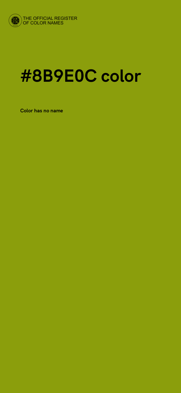 #8B9E0C color image
