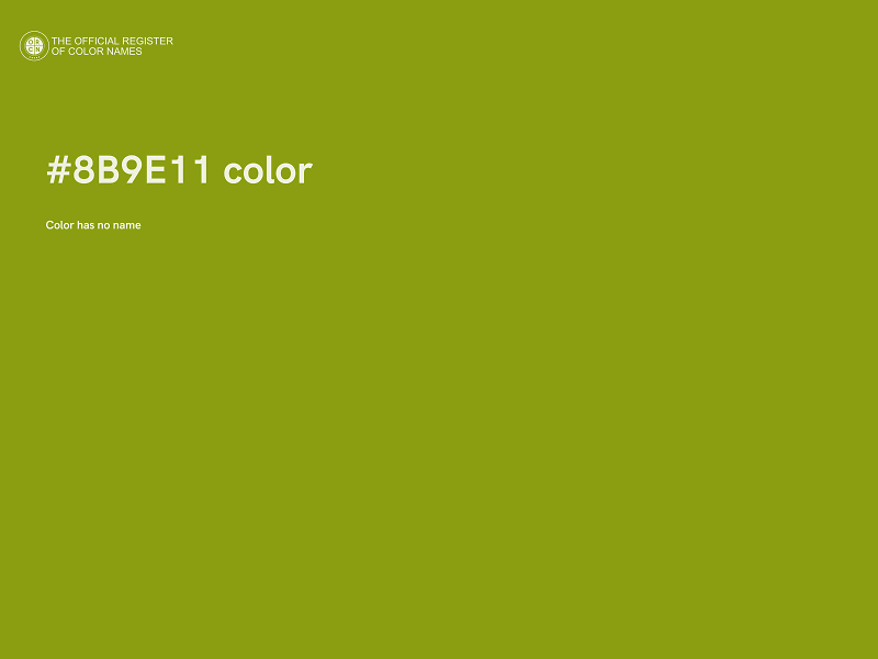 #8B9E11 color image