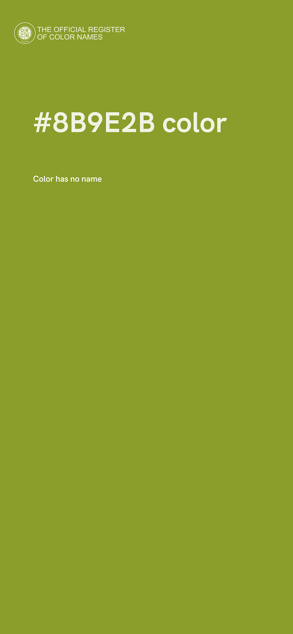 #8B9E2B color image