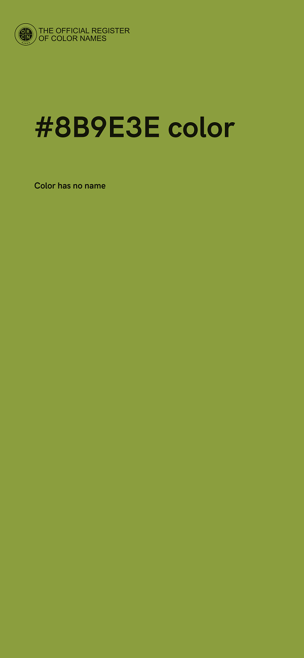#8B9E3E color image