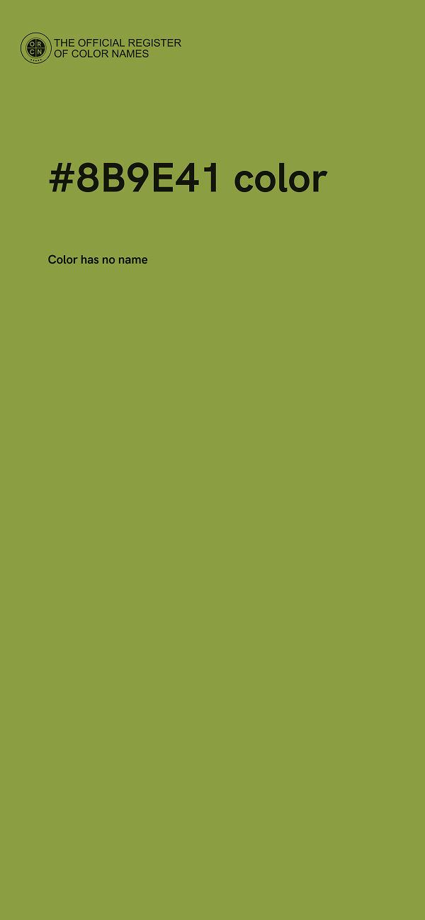 #8B9E41 color image