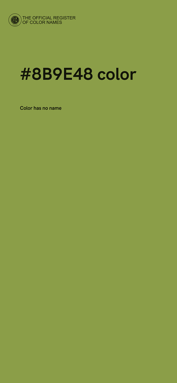 #8B9E48 color image