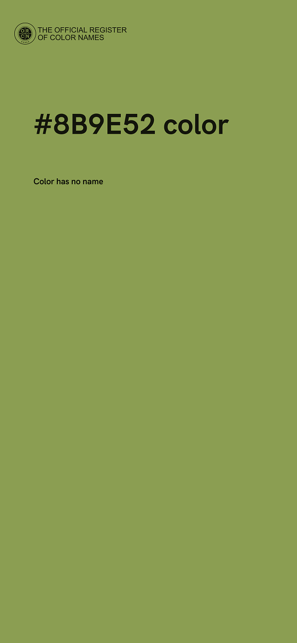 #8B9E52 color image