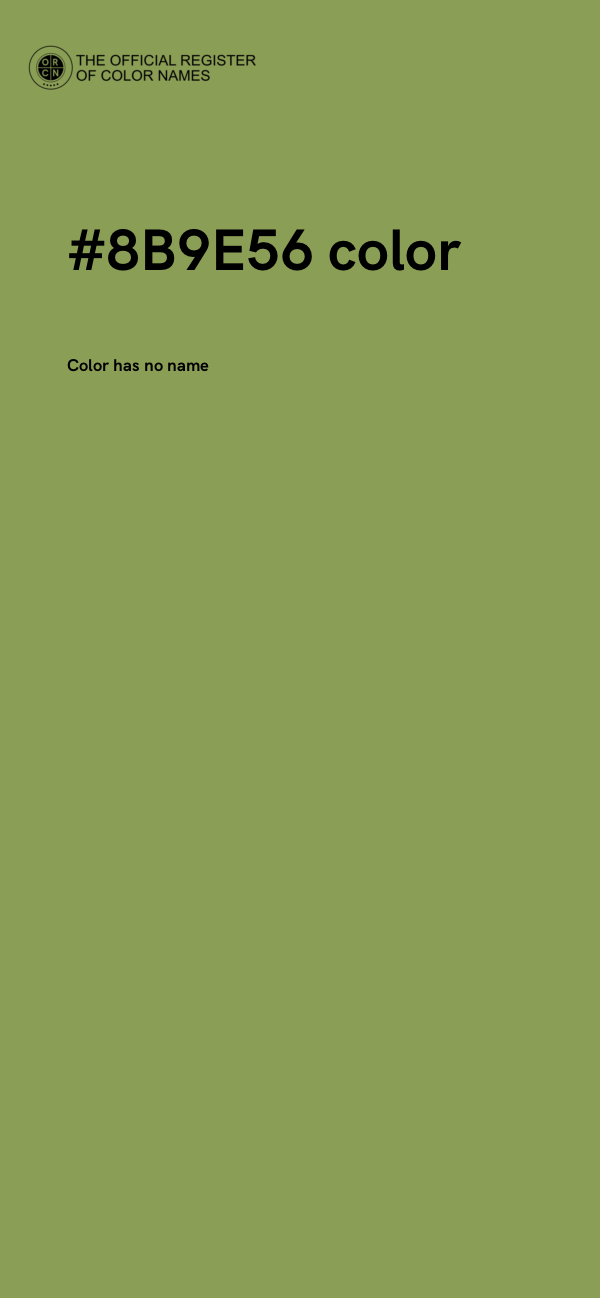 #8B9E56 color image