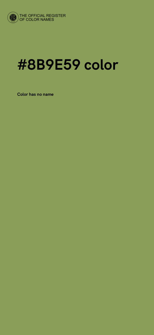 #8B9E59 color image