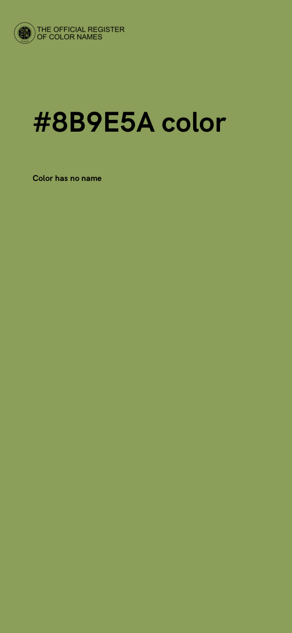 #8B9E5A color image