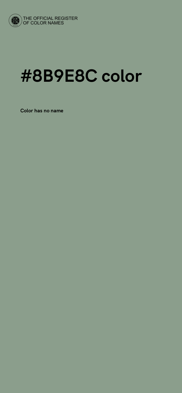 #8B9E8C color image