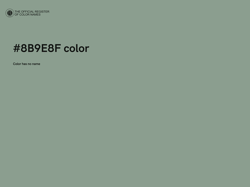 #8B9E8F color image