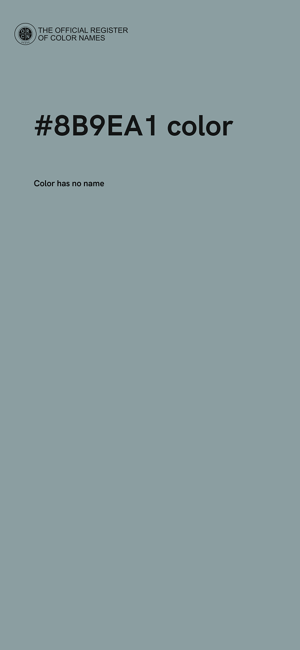 #8B9EA1 color image