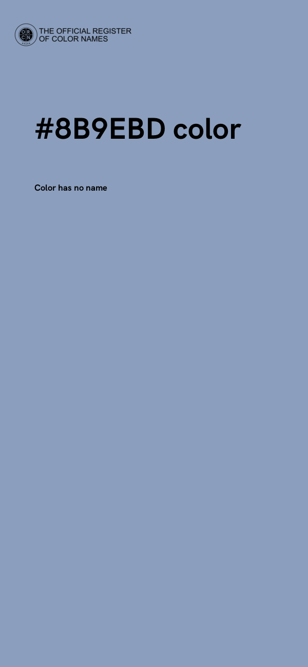 #8B9EBD color image