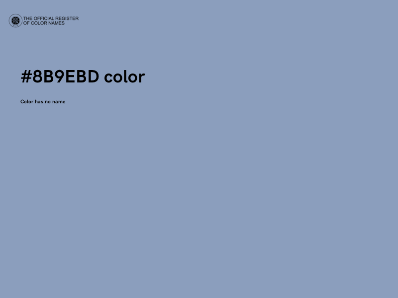 #8B9EBD color image
