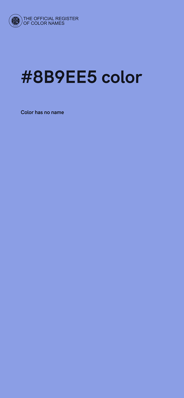 #8B9EE5 color image