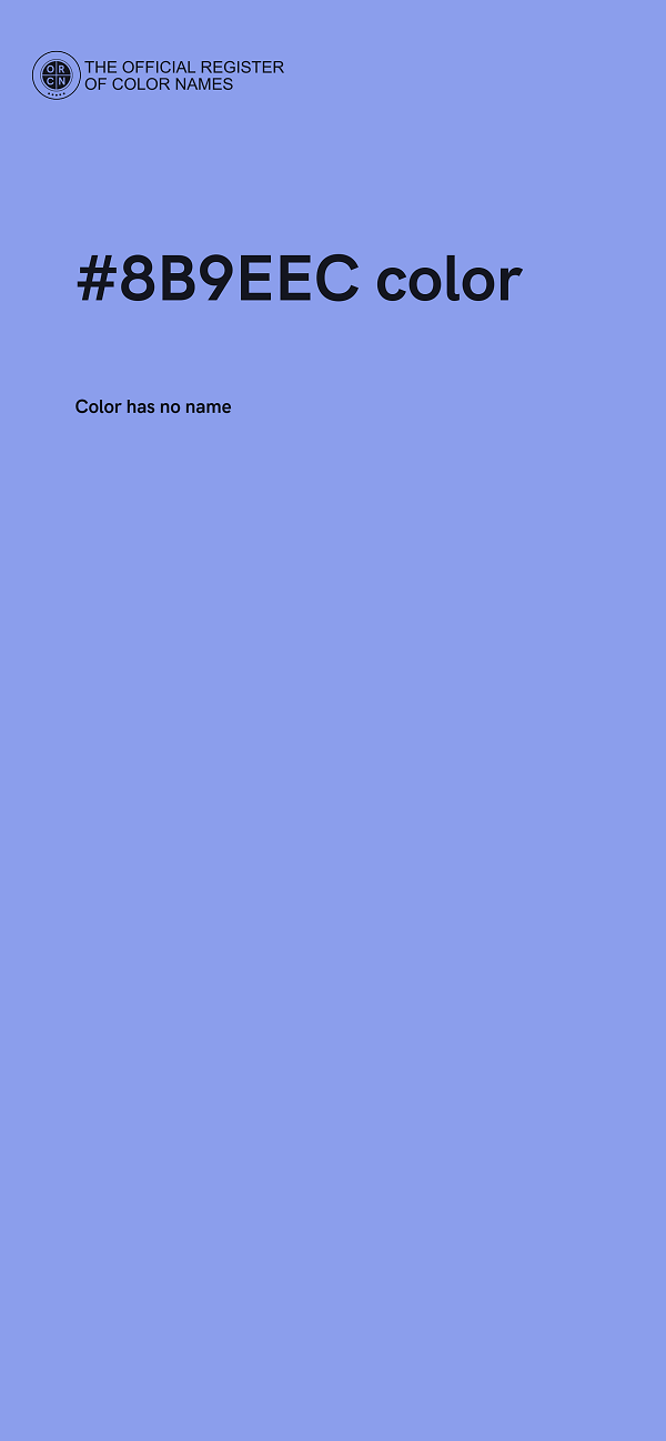 #8B9EEC color image