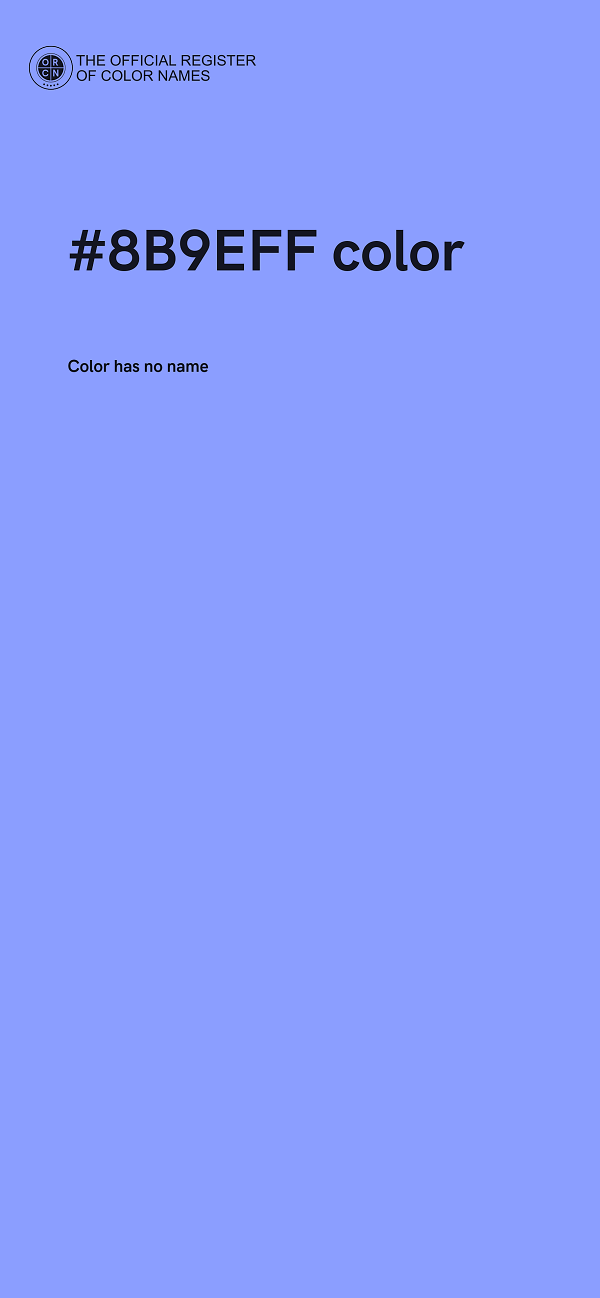 #8B9EFF color image