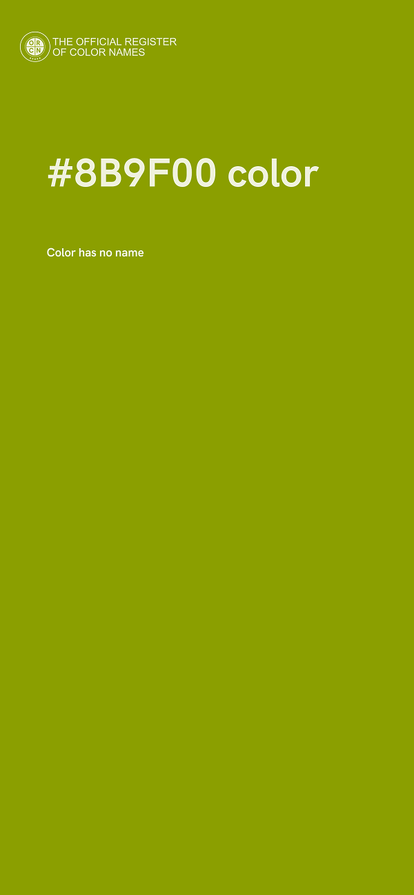 #8B9F00 color image