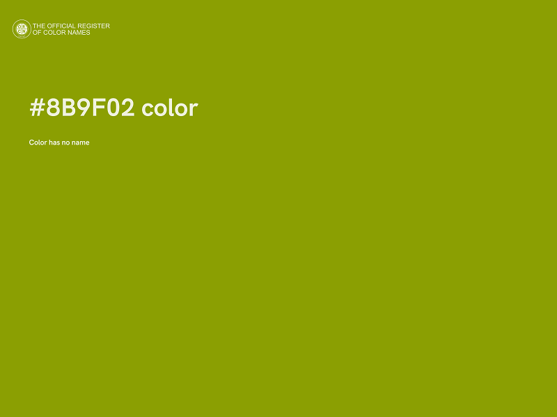 #8B9F02 color image