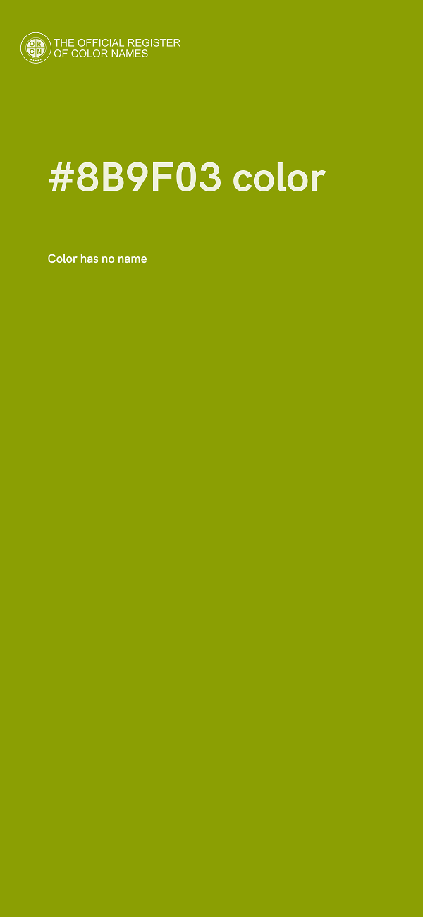 #8B9F03 color image