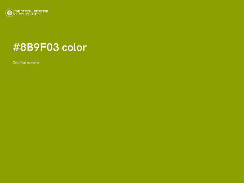 #8B9F03 color image