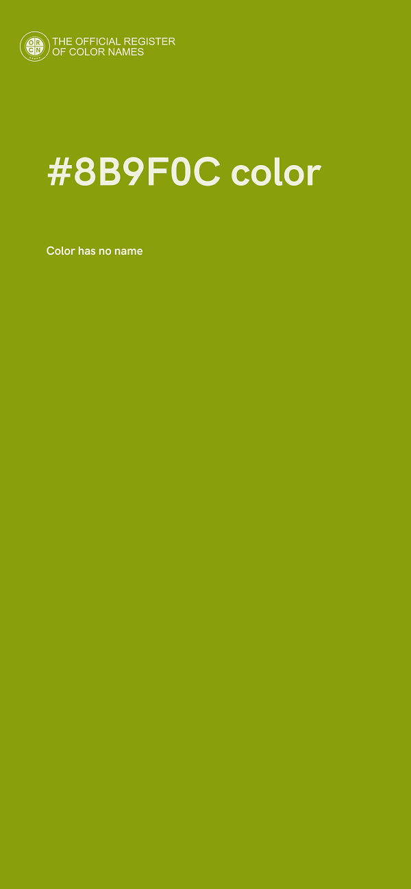 #8B9F0C color image