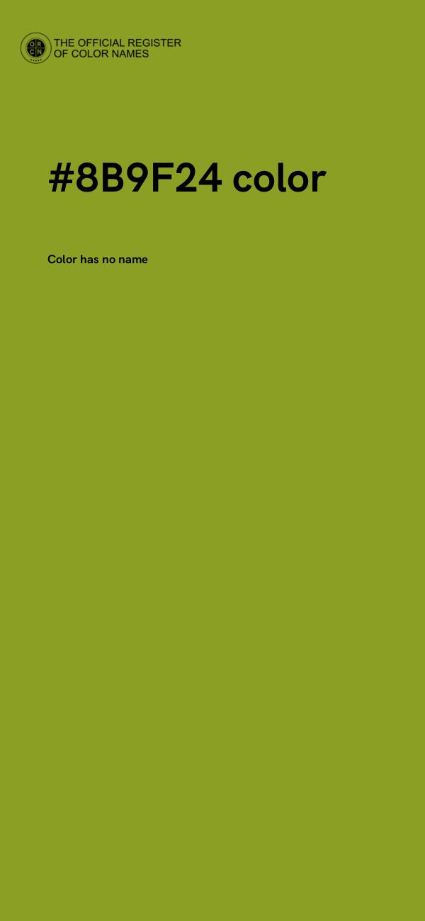 #8B9F24 color image