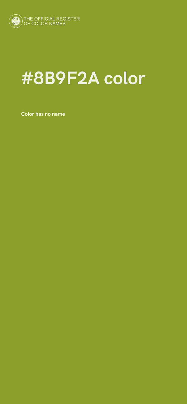 #8B9F2A color image