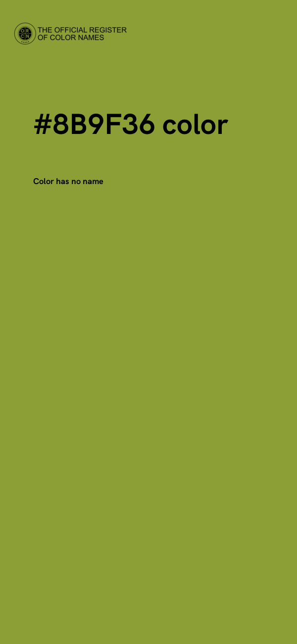 #8B9F36 color image