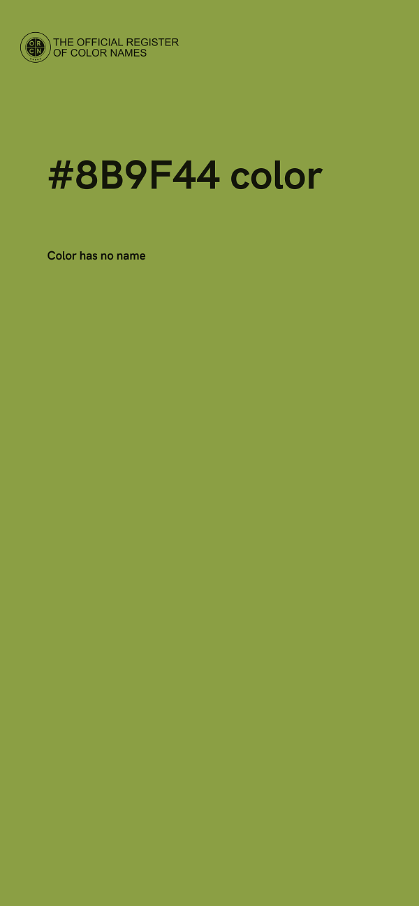 #8B9F44 color image