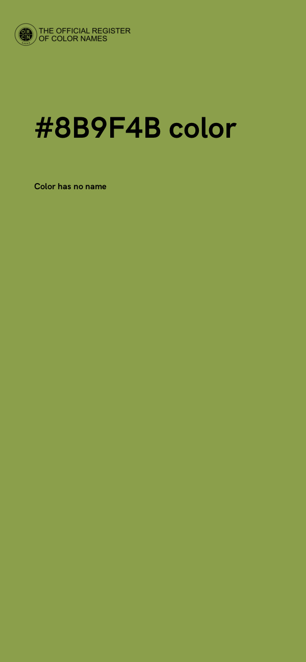 #8B9F4B color image