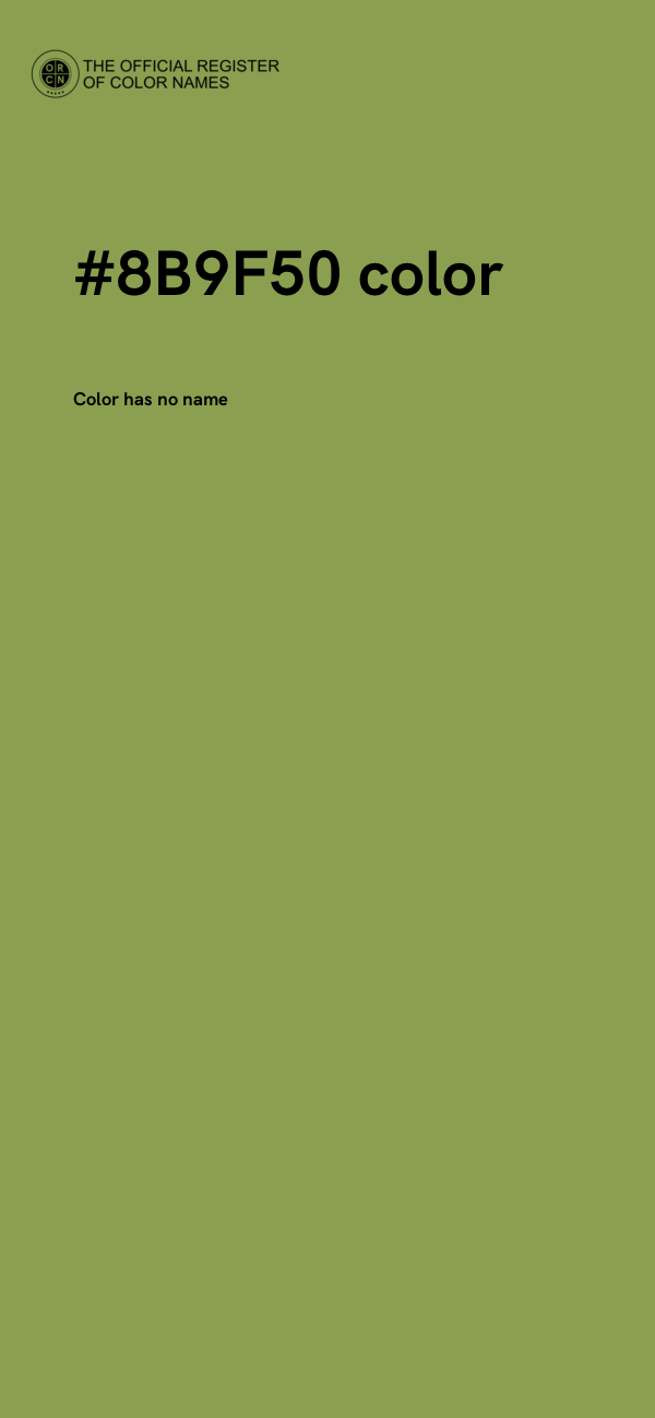 #8B9F50 color image
