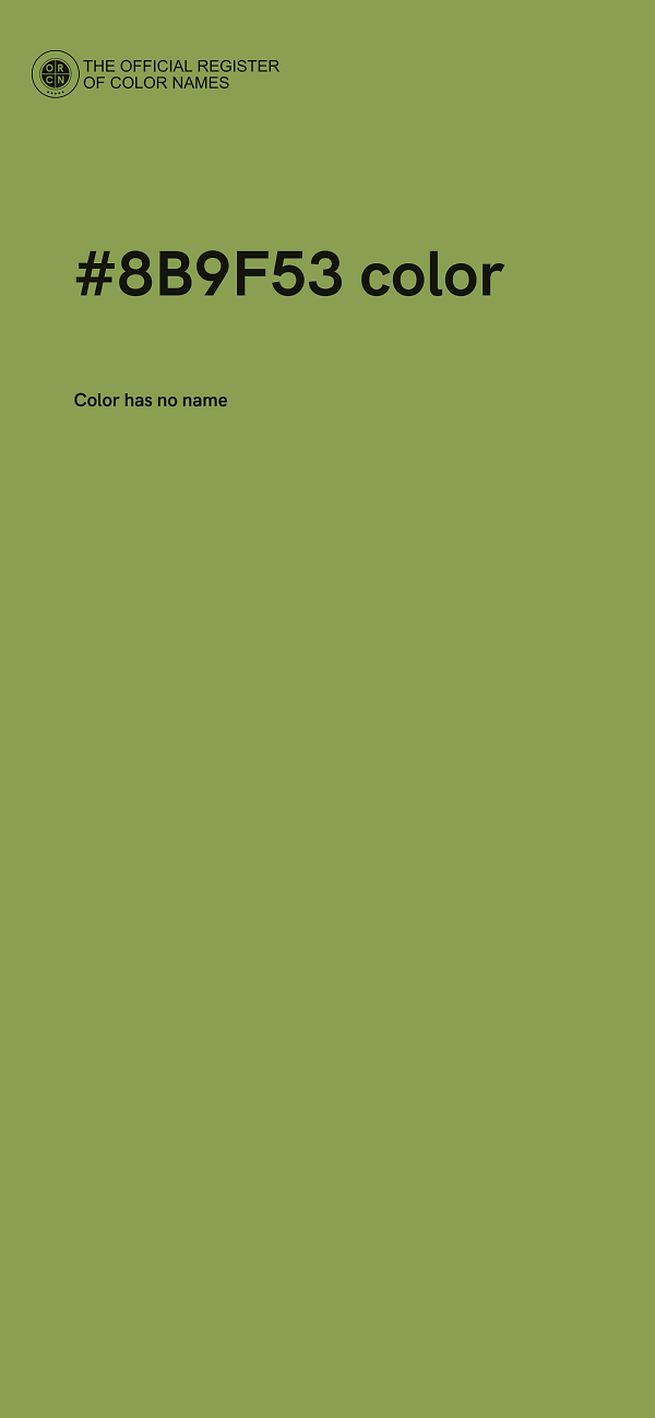 #8B9F53 color image