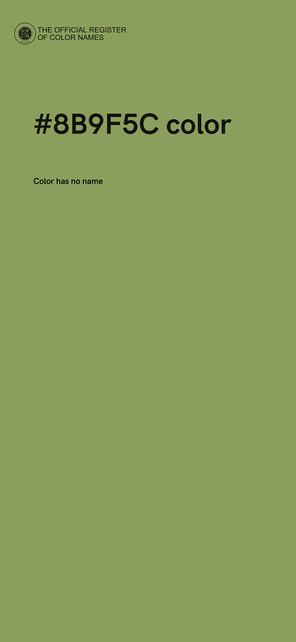 #8B9F5C color image